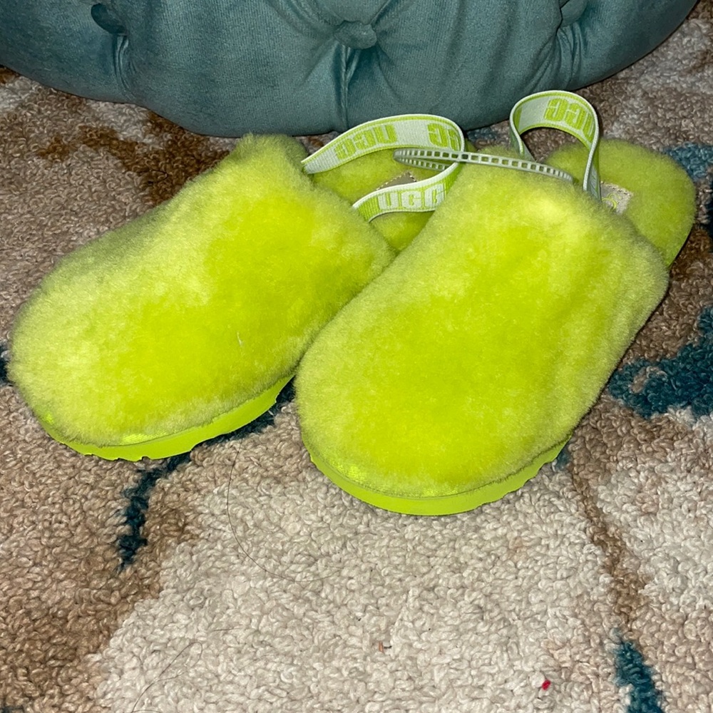 Kids Ugg plush slippers
